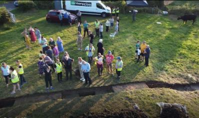 Excavation of Boho famine road
