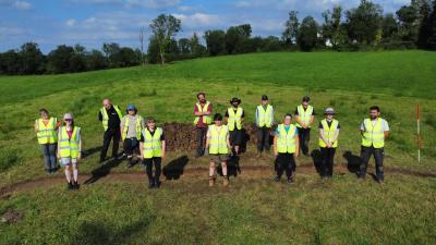 Excavation of Boho famine road