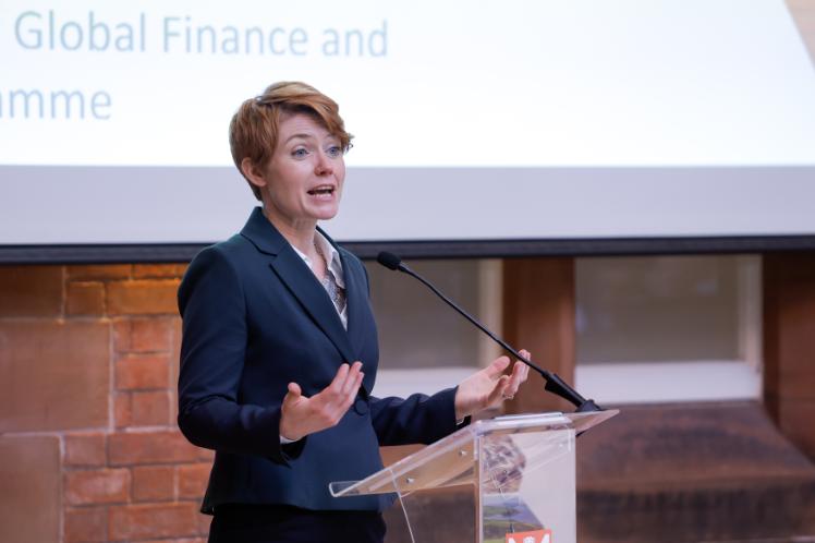 Dr Nicola Ranger delivering George Scott Robertson Memorial Lecture 2025