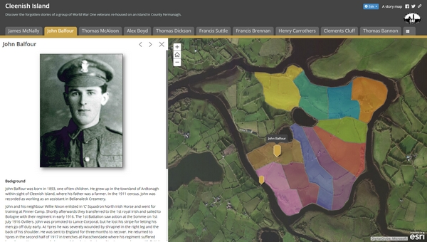 Image of one of the story maps