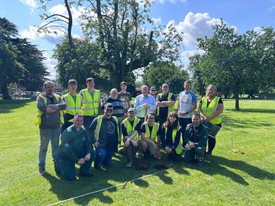 The excavation team at Moira Demesne