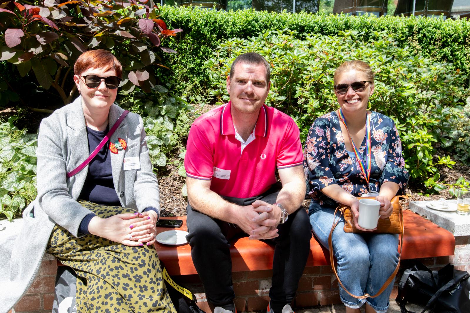 Father and daughter posing for graduation photo