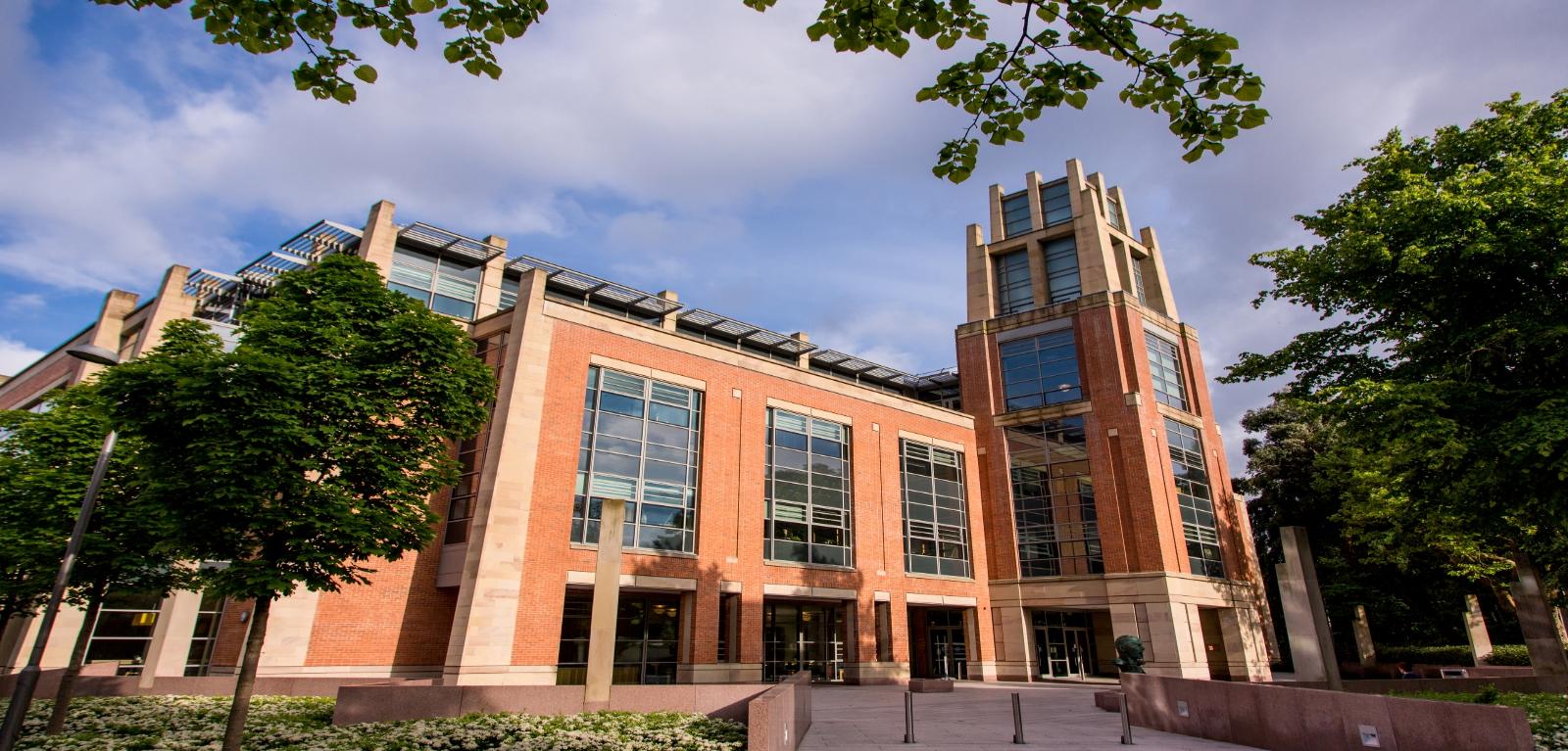 exterior view of the McClay Library, Queen's University Belfast