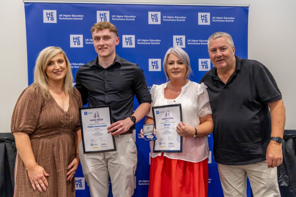 Recipients pictured at the Higher Education Technician summit (HETS)
